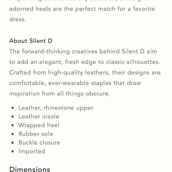 Anthropologie - Brand new -leather and rhinestone -heels - Picture 3 of 5